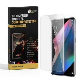 1x 9H Panzerfolie für Oppo Find X3 Pro FULL CURVED Hartglas Schutzglas HD KLAR - Bild 1 von 4