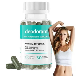 Capsule Deodoranti, Integratore Naturale Rimedio Odori Corpo, Rinfresca Ascelle - Foto 1 di 13