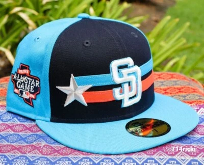 2024 MLB All Star Game San Diego Padres Hat Fitted New Era 59FIFTY On Field - Image 1 of 4