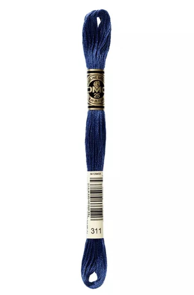 DMC - Color # 311 (Dark Polar Blue) -- Six Strand Embroidery Floss --- Per Skein - Image 1 of 1