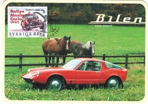Rally Monte Carlo Erik Karlsson Saab 96 1963 Stamp Sweden Mint Maxi FDC 1997 - Picture 1 of 1
