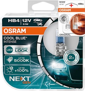 Osram HB4 12V 51W Cool Blue INTENSE NextGen. 5000K +100% 2Stk.+W5W OL - Bild 1 von 4