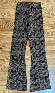 NWT The Upside XS Malibu Tiger Print Florence Pants Legging Flared Activewear - Picture 1 of 8
