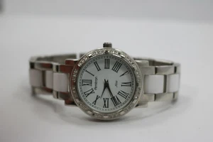 Womens Armitron 75/3863sv Steel ceramic crystal bezel Watch New Battery - Picture 1 of 6