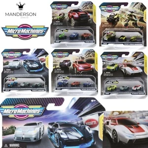 Micro Machines 2023 Pick A Set Bugatti Stunt Packs Police Race Muscle Car Toy - Picture 1 of 39