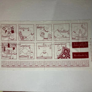 Making A Quilt Moda Quilting Panel Cotton Fabric Craft Material 23" x 44" #101 - Picture 1 of 5