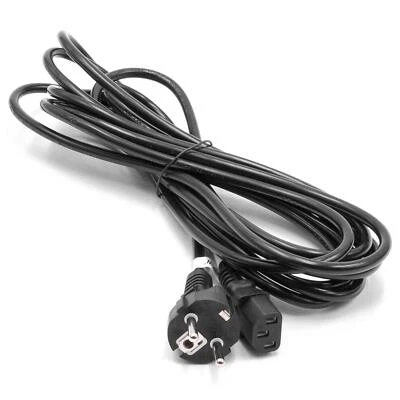 Stromkabel C13 Buchse für Kaltgeräte Stecker PC Monitor Drucker 5m - Bild 1 von 2