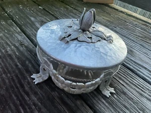 Tulip Hammered Serving Dish LA Silver - Picture 1 of 7