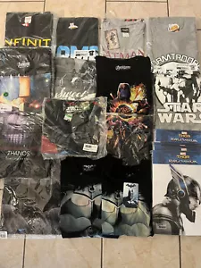 T-shirt Star Wars Marvel Comics rimanenze pacchetto 30 pezzi licenza merce nuova S-XL - Foto 1 di 5