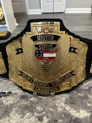 WCW US Title Belt Made By Classic Shield Cover