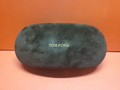 Estuche para gafas de sol Tom Ford marrón terciopelo gamuza con letras doradas Foto 1 de 4