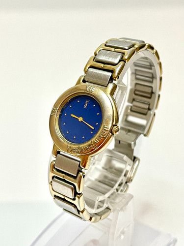 SAINT LAURENT (YSL) Orologio Donna Yves Saint Laurent 2200 229789 410452 Quarzo Blu Reale x Oro ♯2