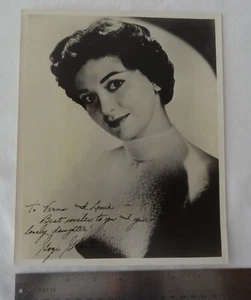 GOGI GRANT AUTOGRAPH PHOTO 8 BY 10 BLACK & WHITE AMERICAN SINGER - Picture 1 of 4