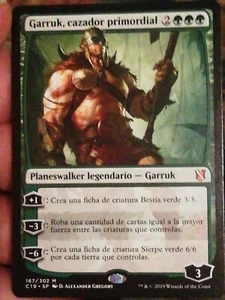 MTG (PLAYSET) 4x Garruk, Primal Hunter/Garruk, cazador primordial-C19-SPANISH NM - Imagen 1 de 1