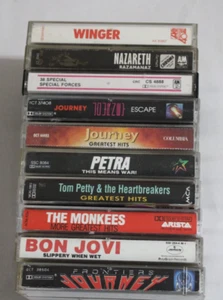 Rock N Roll Cassette Tape Lot of 10 Vintage #6 - Picture 1 of 3