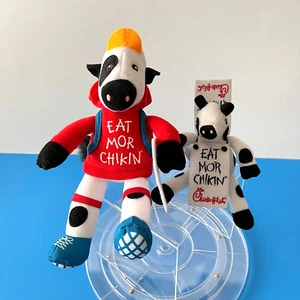 Lote 2 Chick-Fil-A Vaca Peluche Caminante Mochila Vaca Peluche Mascota Juguete Suave - Imagen 1 de 15