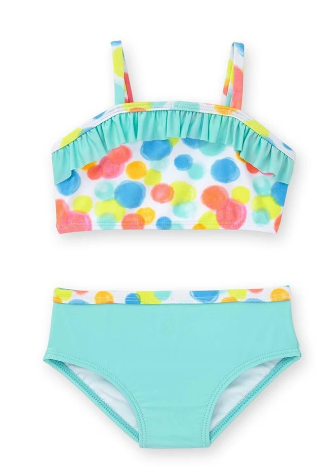 Bebé Niñas Healthtex Aqua Mint Volantes Bikini Traje de Baño Talla 3/6 12 18 24 meses Nuevo con Etiquetas Foto 1 de 1
