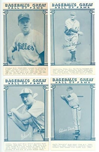 BASEBALL'S GREAT lot of 10 reprint 1977 exhibit cards WAGNER SPEAKER GEHRINGER - Picture 1 of 3