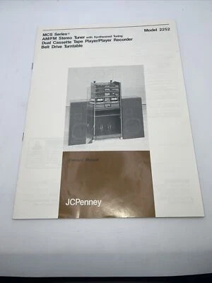 Стереосистема JCPenney серии MCS AM/FM модель 2252 с руководством пользователя - Изображение 1 из 4