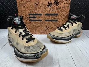 Size 10-Nike Air Jordan XXXVII 37 Tattoo Tatum Pale Vanilla White Red DZ0812-200 - Picture 1 of 13