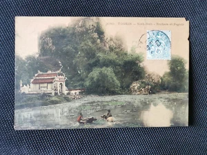 CPA TONKIN - Ninh-Binh - Rochers et Pagode - Imagen 1 de 2