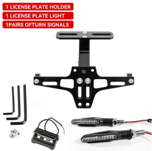 Set Porta Targa Yamaha MT07 MT10 + LED Targa + Coppia Indicatori di Di Direzione - Picture 1 of 5