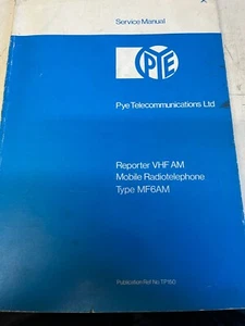 PYE TELEKOMUNIKATION REPORTER VHF AM RADIOTELEFON KOMÓRKOWY MF6AM INSTRUKCJA RZADKI - Zdjęcie 1 z 1