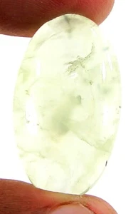 29.05 Ct Natural Green Prehnite Gemstone Stone Cabochon Wire Wrap Stone - 22718 - Picture 1 of 2