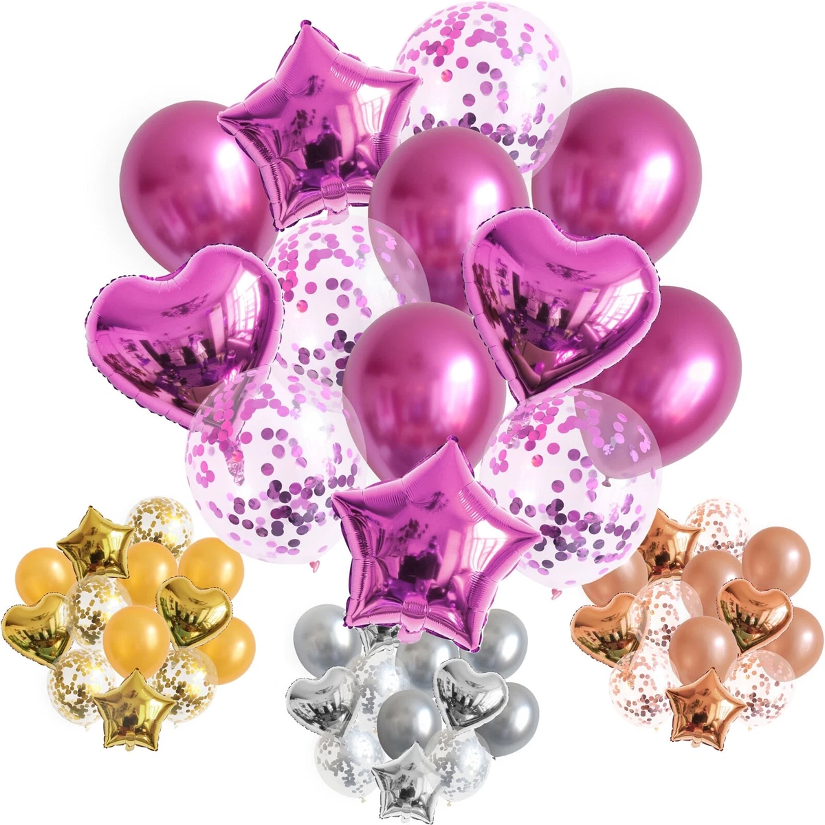 20x Folienballon Herz 45cm – Helium-tauglich, Selbstverschließend, In Rosegold Für Hochzeit & Geburtstag