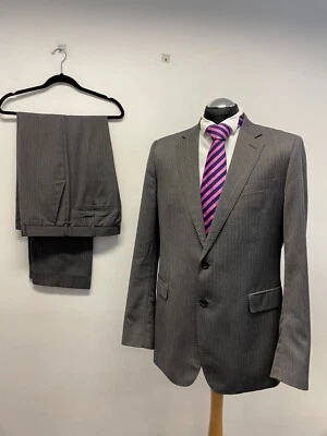 TRAJE JAEGER 2 PIEZAS MAYFAIR PURA LANA EN ARENQUE GRIS. 44L TRS W37 L33 EXC. (0160) Foto 1 de 4