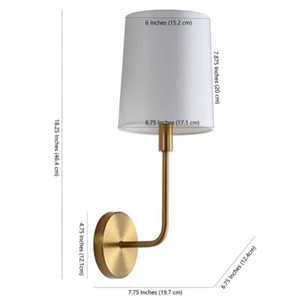 Safavieh JAXSON WALL SCONCE, Reduced Price 2172654015 SCN4014A - Picture 1 of 5