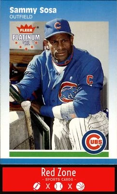 2002 Fleer Platinum - #34 Sammy Sosa NM Set Break. - Image 1 of 2