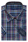 Mens Short Sleeve Summer Yarn Dyed Poly Cotton Check Shirt M - 4xl By Tom Hagan