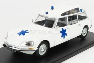 MODELLINO AUTO STATICO HACHETTE CITROEN DS20 BREAK SW AMBULANZA 1974 SCALA 1/24 - Foto 1 di 3
