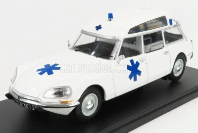 MODELLINO AUTO STATICO HACHETTE CITROEN DS20 BREAK SW AMBULANZA 1974 SCALA 1/24 - Immagine 1 di 3