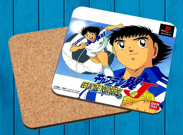 CAPTAIN TSUBASA J GET IN THE TOMORROW PSX POSAVASOS MADERA WOODEN COASTERS
