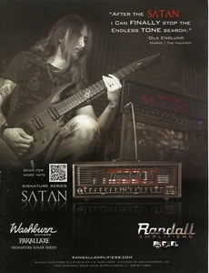 Amplificadores Randall Satan Ola Englund Washburn 2014 impresión anuncio idea de decoración (2987) - Imagen 1 de 1