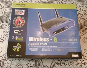 LINKSYS WIRELESS-G WI-FI ACCESS POINT WAP54G 2.4GHZ 802.11G 54MBPS ULE4-2 - Photo 1/2