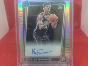 Kessler Edwards 2021-22 Panini Donruss Optic Rated Rookie Signatures Holo RC