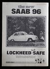 Original 1966 Motor Magazine Vintage Advert. The New SAAB 96 with Lockheed Brake