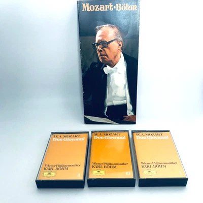 Mozart Don Giovanni Karl Bohm Vienna Philharmonic 3 Cassette DG 1979 3371 042 - Image 1 of 4