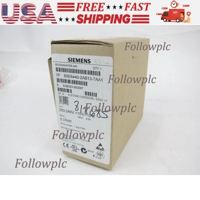 New Siemens 6SE6440-2AB13-7AA1 MICROMASTER440 without filter 6SE6 440-2AB13-7AA1 - Image 1 of 4