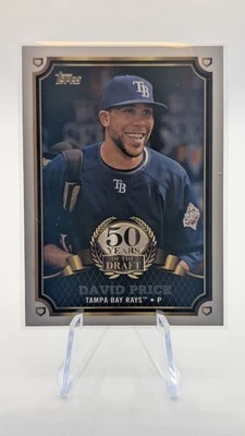 2014 TOPPS DAVID PRICE TAMPA BAY RAYS #50YD-3 50 YEARS OF THE DRAFT INSERT - Image 1 of 3