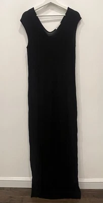 Maxi Vestido T by Alexander Wang Negro Sin Mangas Talla Pequeña Suave Foto 1 de 4