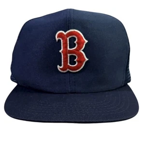 Vintage 80’s Boston Red Sox Trucker Hat Big Logo B Men’s OS - Bild 1 von 12