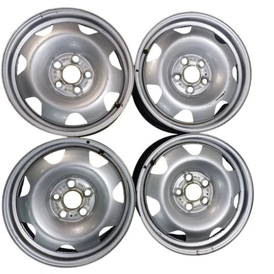 Stahlfelgen 4x Original VW T5 T6 7Jx17 Zoll ET56 LK5x120 7J5601027 Silber - Bild 1 von 4