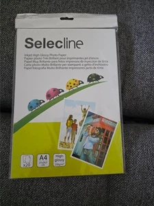 Papier photo SELECLINE A4 20 feuilles 230G/m2 - Photo 1/2