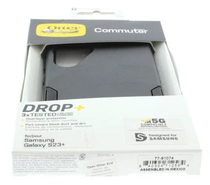 Otterbox Commuter Drop+ Case for Samsung Galaxy S23 Plus Black Original - Picture 1 of 5