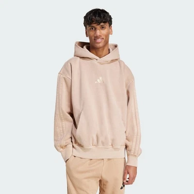 adidas men ALL SZN Fleece Washed Hoodie - Image 1 of 4