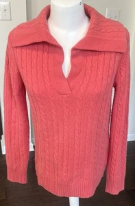 Lauren Ralph Lauren Cashmere Cable Knit Sweater M - Picture 1 of 5